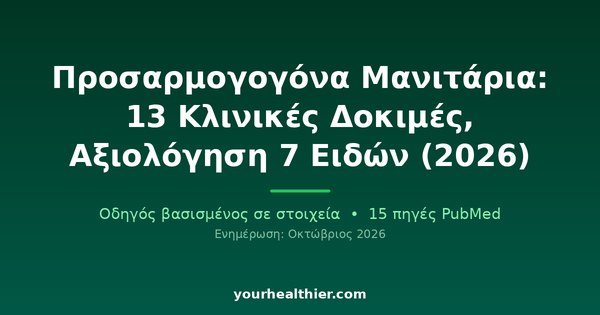 Προσαρμογογόνα Μανιτάρια: 13 Κλινικές Δοκιμές, Αξιολόγηση 7 Ειδών (2026)