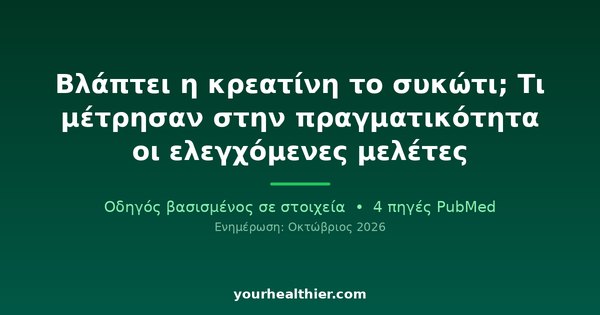 Βλάπτει η κρεατίνη το συκώτι; Τι μέτρησαν στην πραγματικότητα οι ελεγχόμενες μελέτες