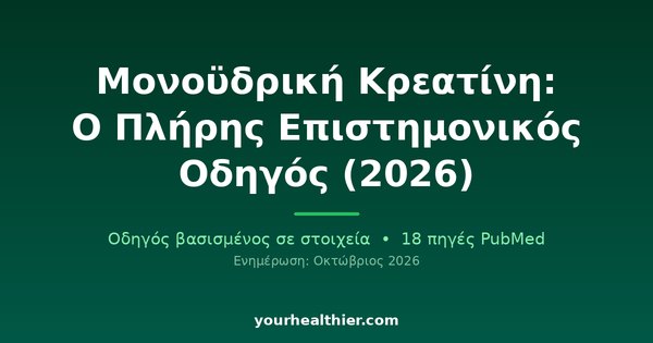 Μονοϋδρική Κρεατίνη: Ο Πλήρης Επιστημονικός Οδηγός (2026)
