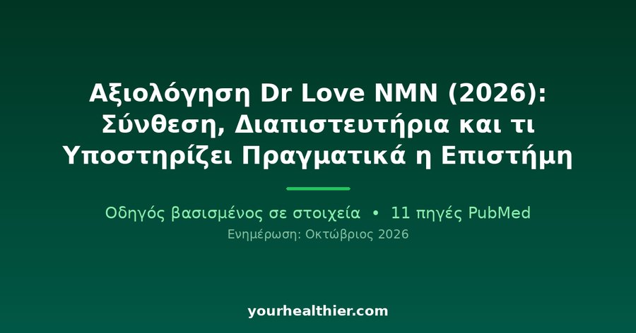 Αξιολόγηση Dr Love NMN (2026): Σύνθεση, Διαπιστευτήρια και τι Υποστηρίζει Πραγματικά η Επιστήμη