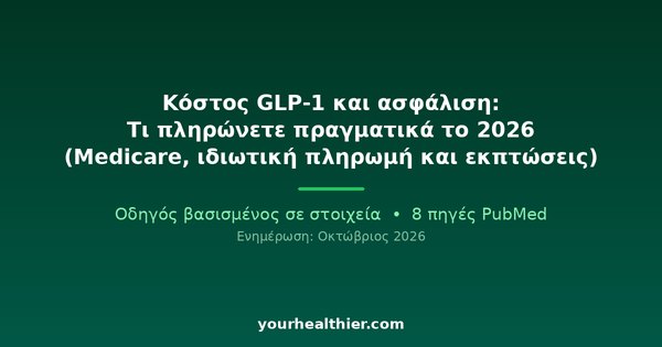 Κόστος GLP-1 και ασφάλιση: Τι πληρώνετε πραγματικά το 2026 (Medicare, ιδιωτική πληρωμή και εκπτώσεις)