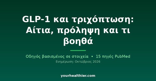 GLP-1 και τριχόπτωση: Αίτια, πρόληψη και τι βοηθά