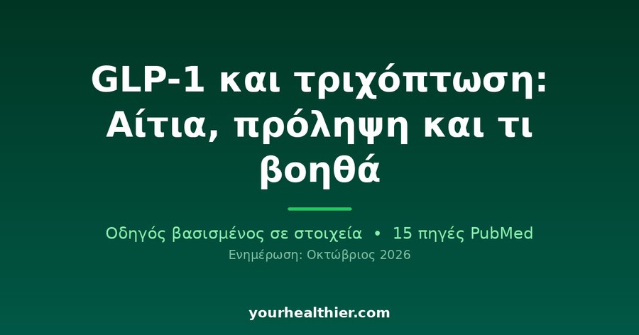 GLP-1 και τριχόπτωση: Αίτια, πρόληψη και τι βοηθά