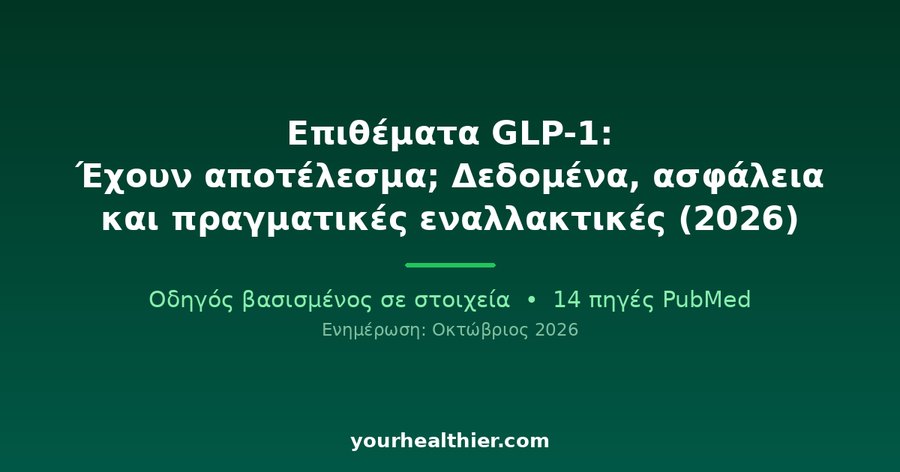 Επιθέματα GLP-1: Έχουν αποτέλεσμα; Δεδομένα, ασφάλεια και πραγματικές εναλλακτικές (2026)