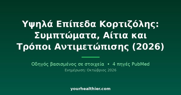 Υψηλά Επίπεδα Κορτιζόλης: Συμπτώματα, Αίτια και Τρόποι Αντιμετώπισης (2026)