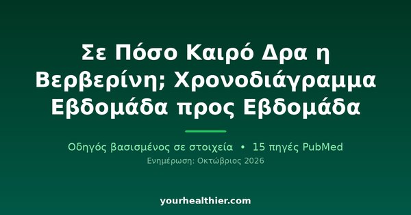 Σε Πόσο Καιρό Δρα η Βερβερίνη; Χρονοδιάγραμμα Εβδομάδα προς Εβδομάδα