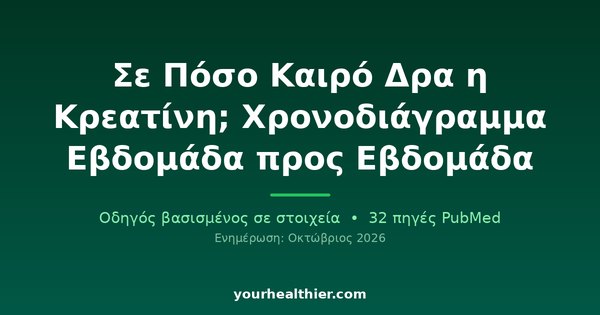 Σε Πόσο Καιρό Δρα η Κρεατίνη; Χρονοδιάγραμμα Εβδομάδα προς Εβδομάδα