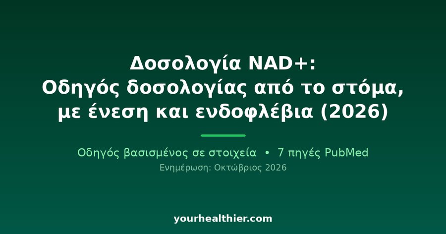 Δοσολογία NAD+: Οδηγός δοσολογίας από το στόμα, με ένεση και ενδοφλέβια (2026)
