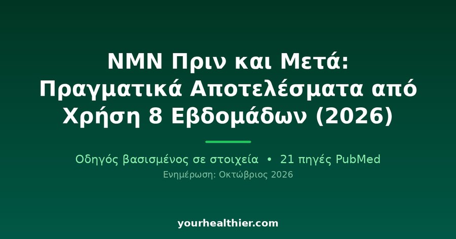 NMN Πριν και Μετά: Πραγματικά Αποτελέσματα από Χρήση 8 Εβδομάδων (2026)