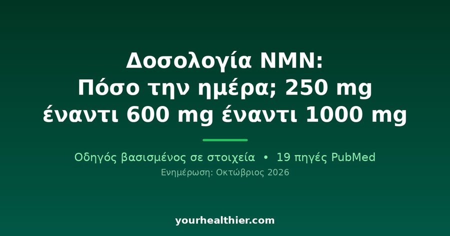 Δοσολογία NMN: Πόσο την ημέρα; 250 mg έναντι 600 mg έναντι 1000 mg